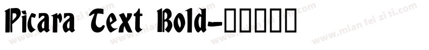 Picara Text Bold字体转换